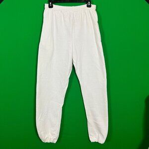 Russell Athletic USA Vintage White Sweatpants Size Large Irregular NEW - Stains